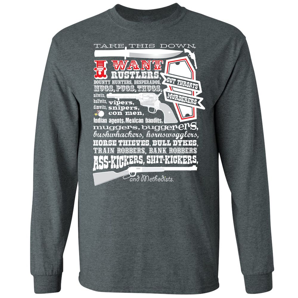 Long Sleeve T-Shirt - A19VDBN8 - Dark Heather - 15