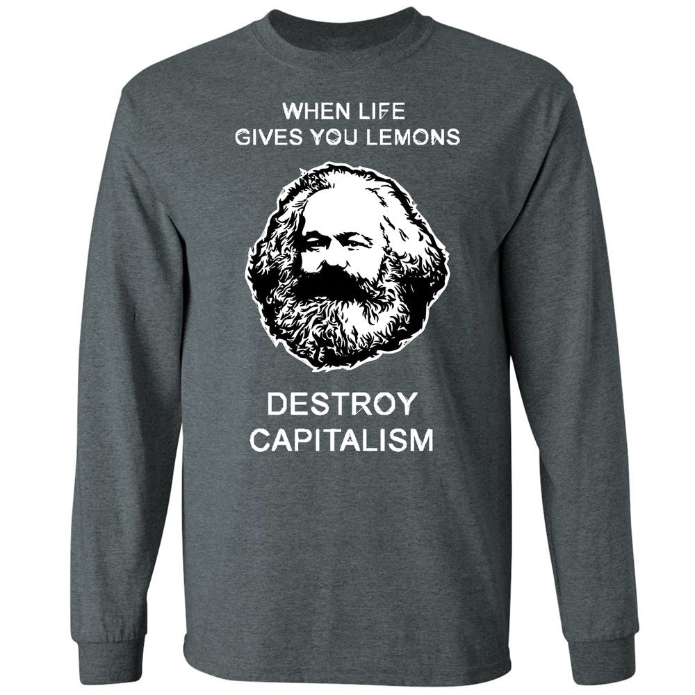 Long Sleeve T-Shirt - 5QRUPZBH - Dark Heather - 15