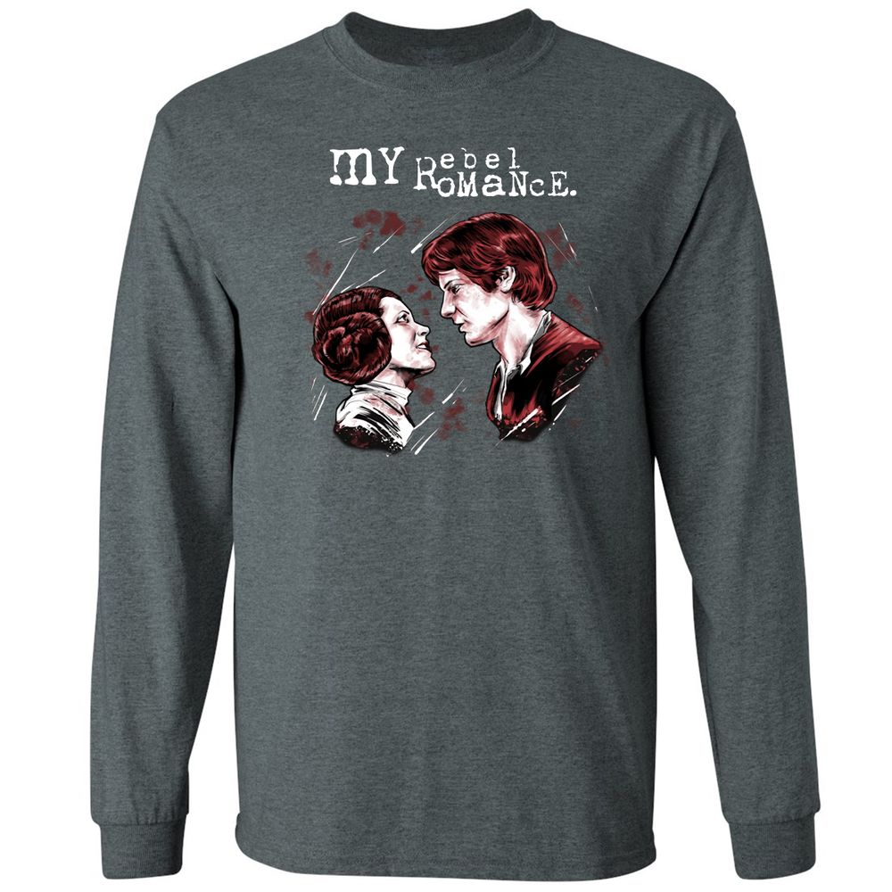 Long Sleeve T-Shirt - E58F9LM7 - Dark Heather - 15