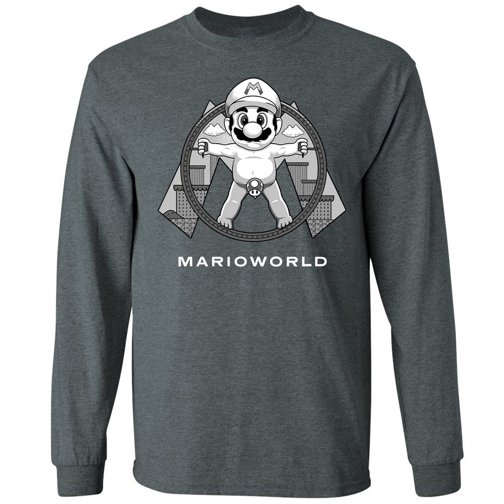 Long Sleeve T-Shirt - 2A5V9WT8 - Dark Heather - 15