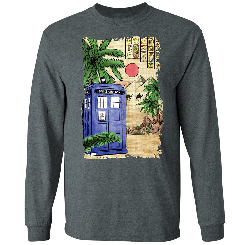 Long Sleeve T-Shirt - 6N5JFKN9 - Dark Heather - 15