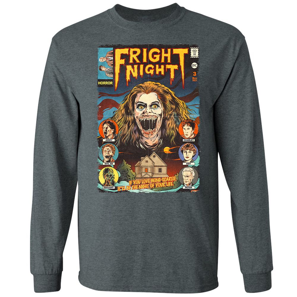 Long Sleeve T-Shirt - CQ8ZQN6T - Dark Heather - 15