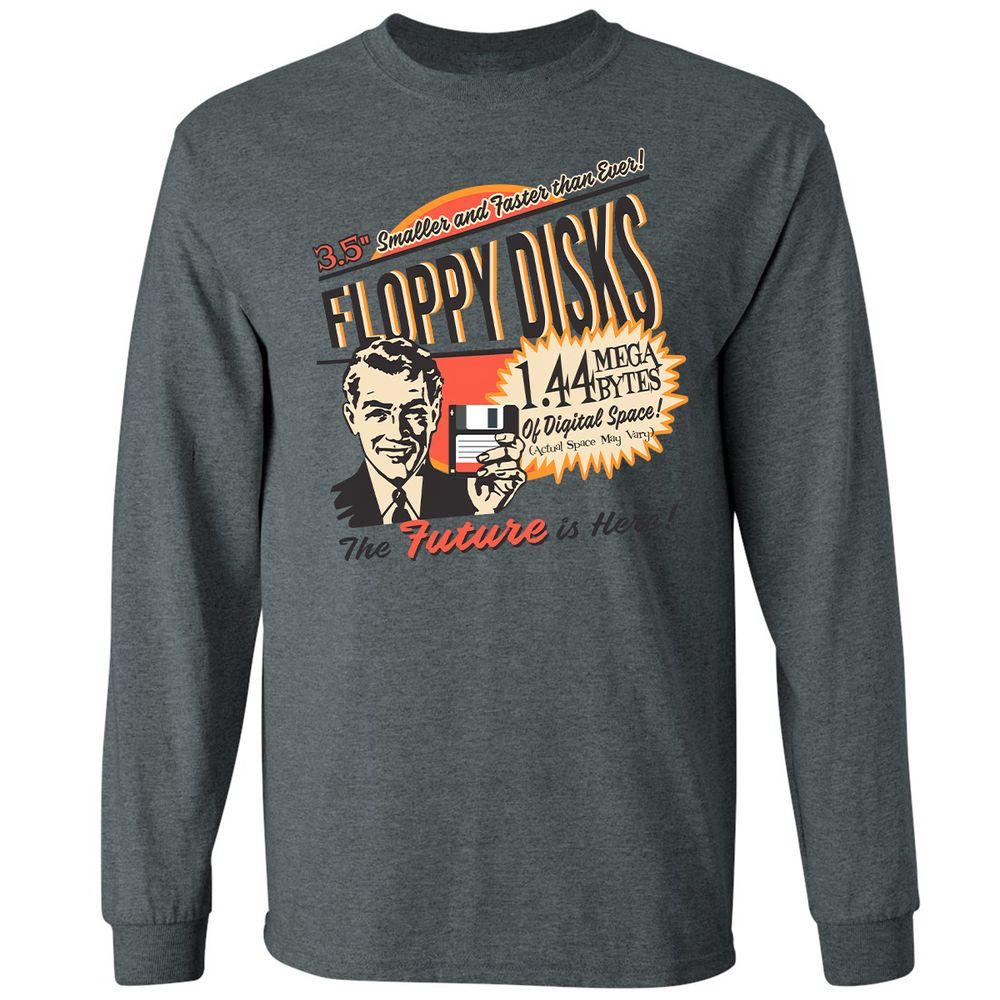 Floppy Disk Retro - Dark Heather - 15