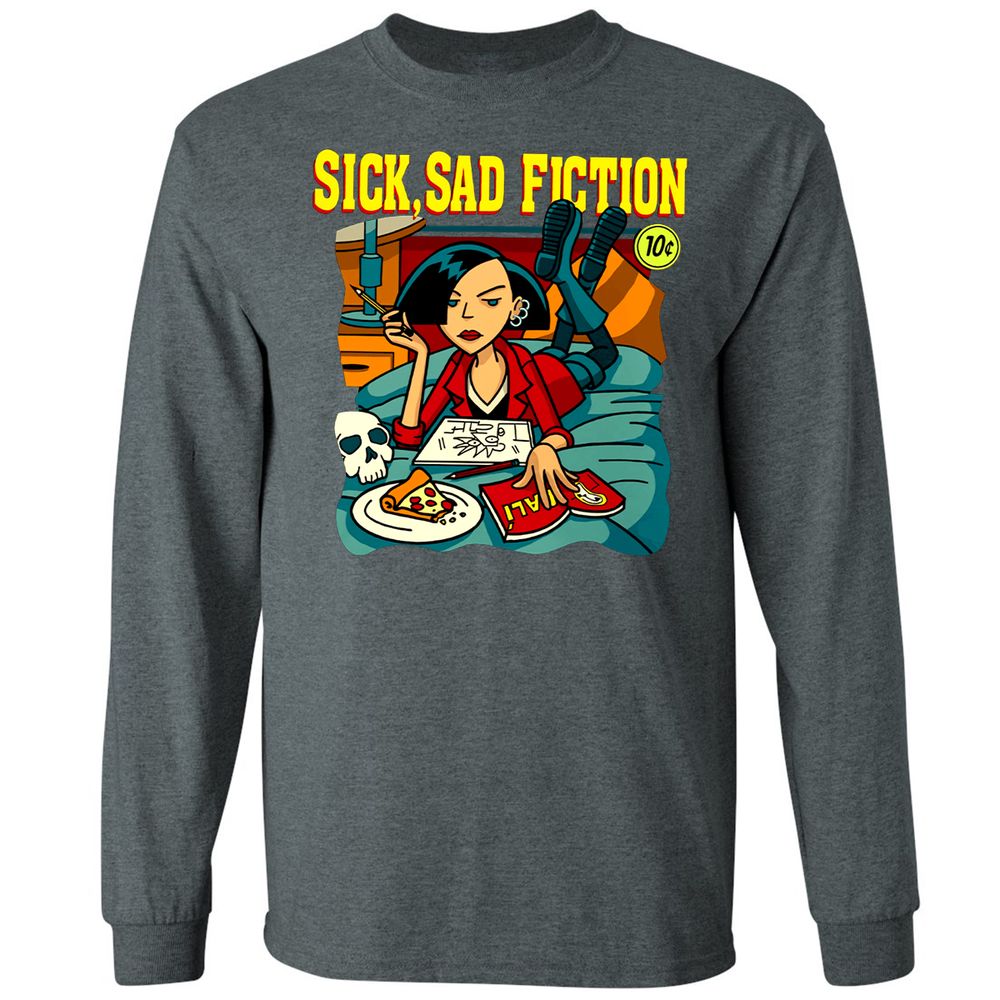 Long Sleeve T-Shirt - W3AW94QJ - Dark Heather - 15