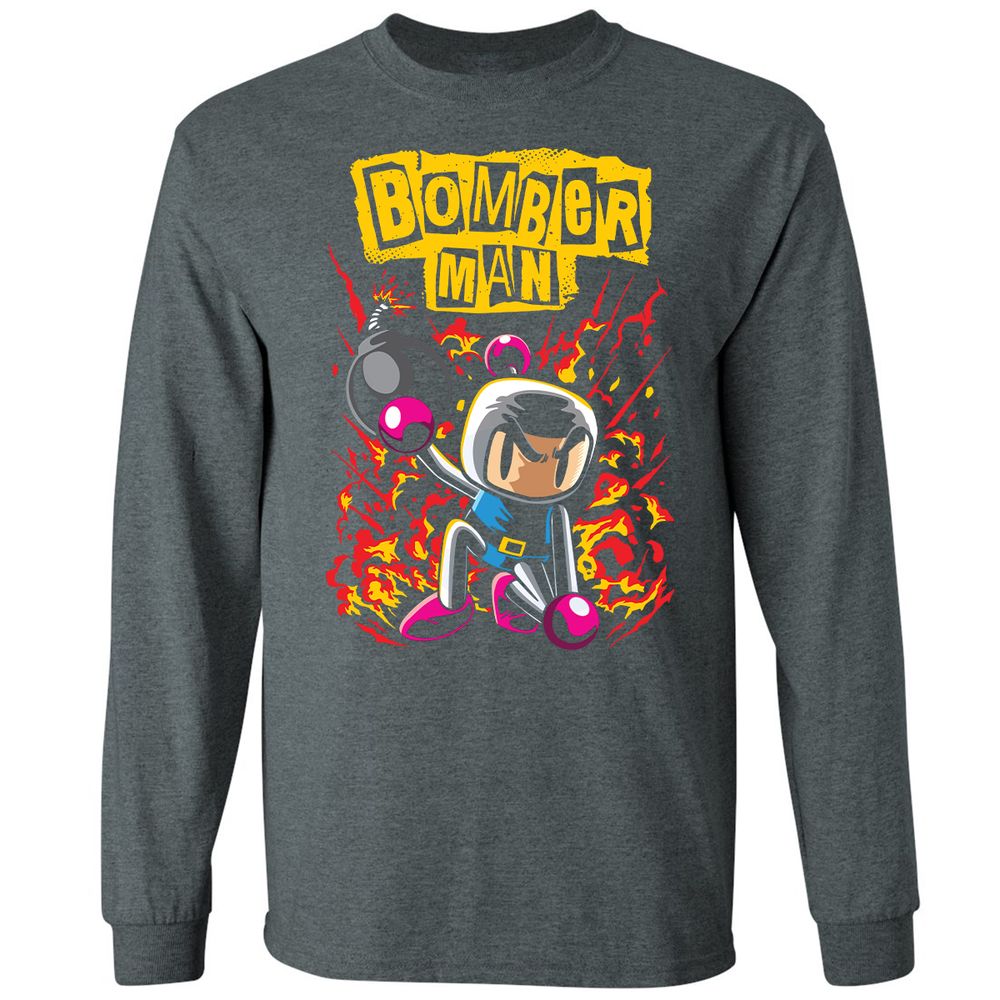 Long Sleeve T-Shirt - CCBU8Q78 - Dark Heather - 15