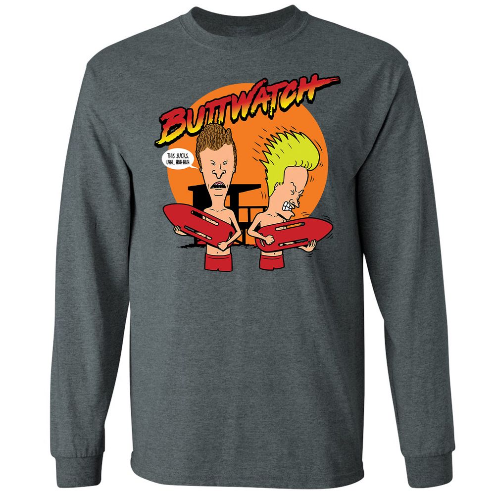 Long Sleeve T-Shirt - T4BRBJL9 - Dark Heather - 15