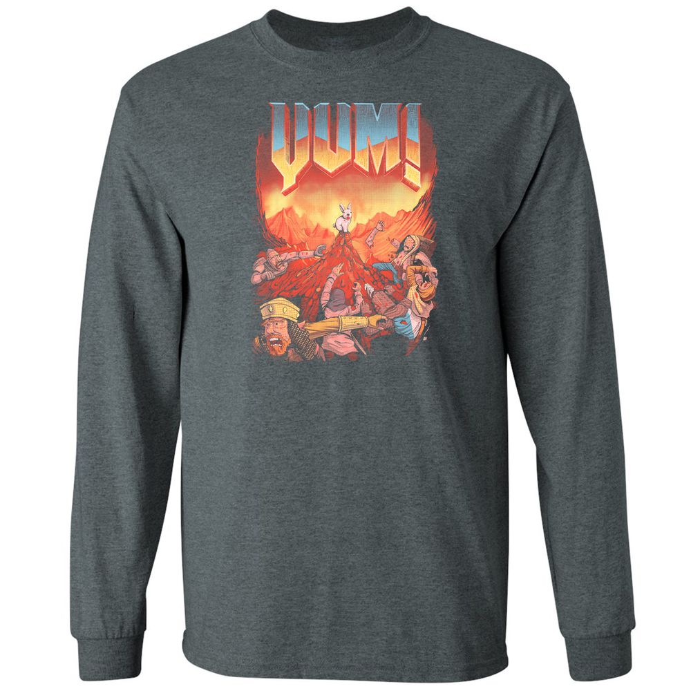 Long Sleeve T-Shirt - 1XCRDEMD - Dark Heather - 15