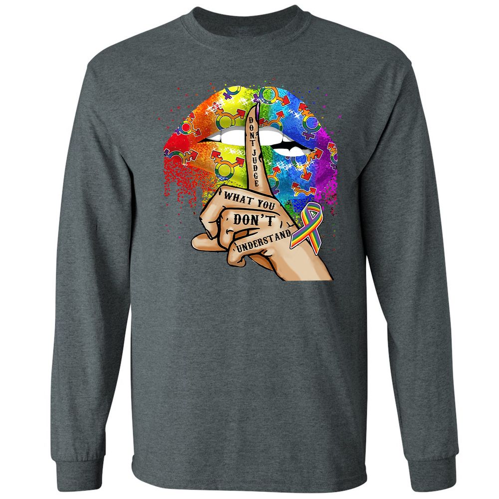 Long Sleeve T-Shirt - 3PMGS1HQ - Dark Heather - 15