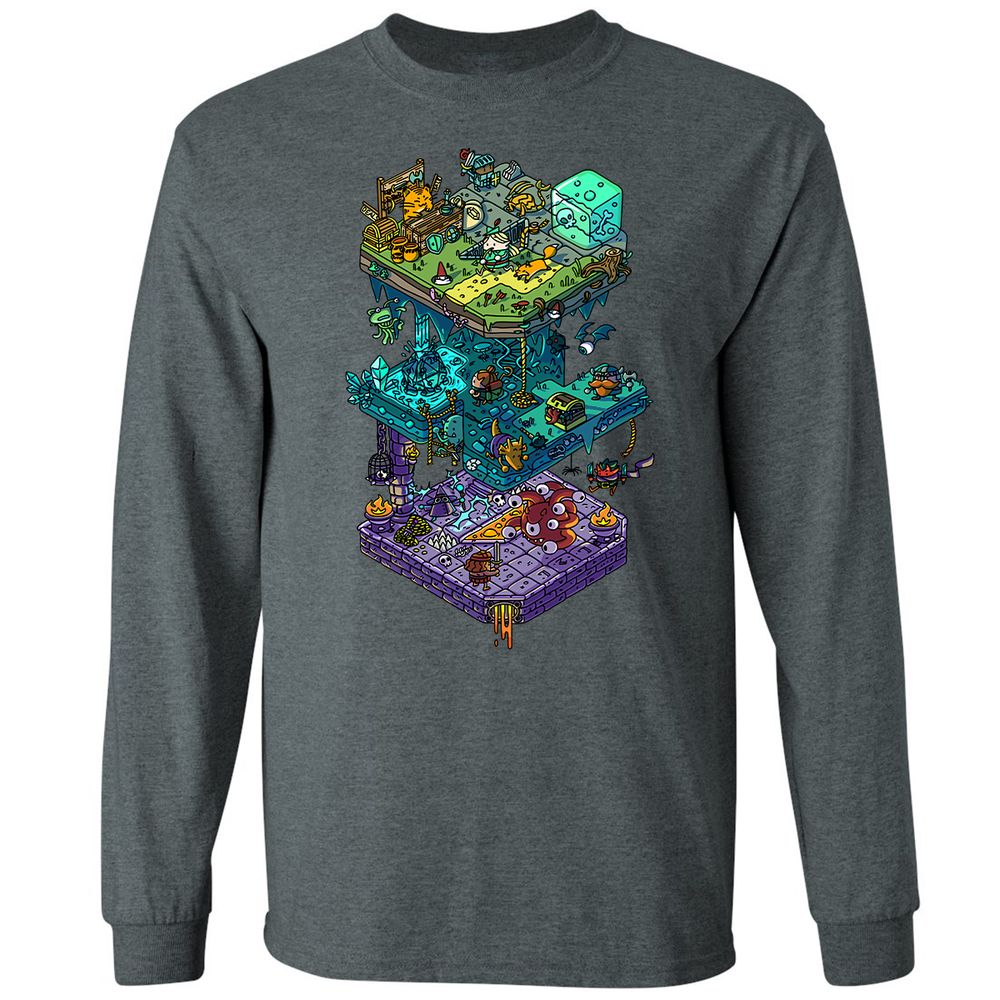 Long Sleeve T-Shirt - KKJD7CET - Dark Heather - 15