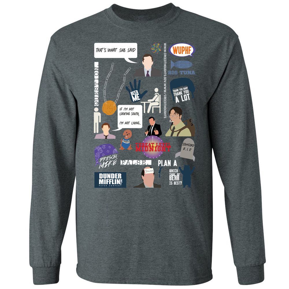 Long Sleeve T-Shirt - T7VQUZBP - Dark Heather - 15