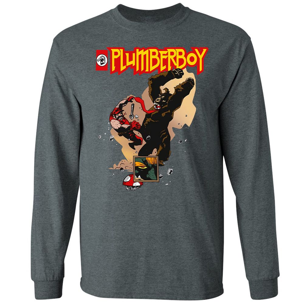 Long Sleeve T-Shirt - N5EYB9Z1 - Dark Heather - 15