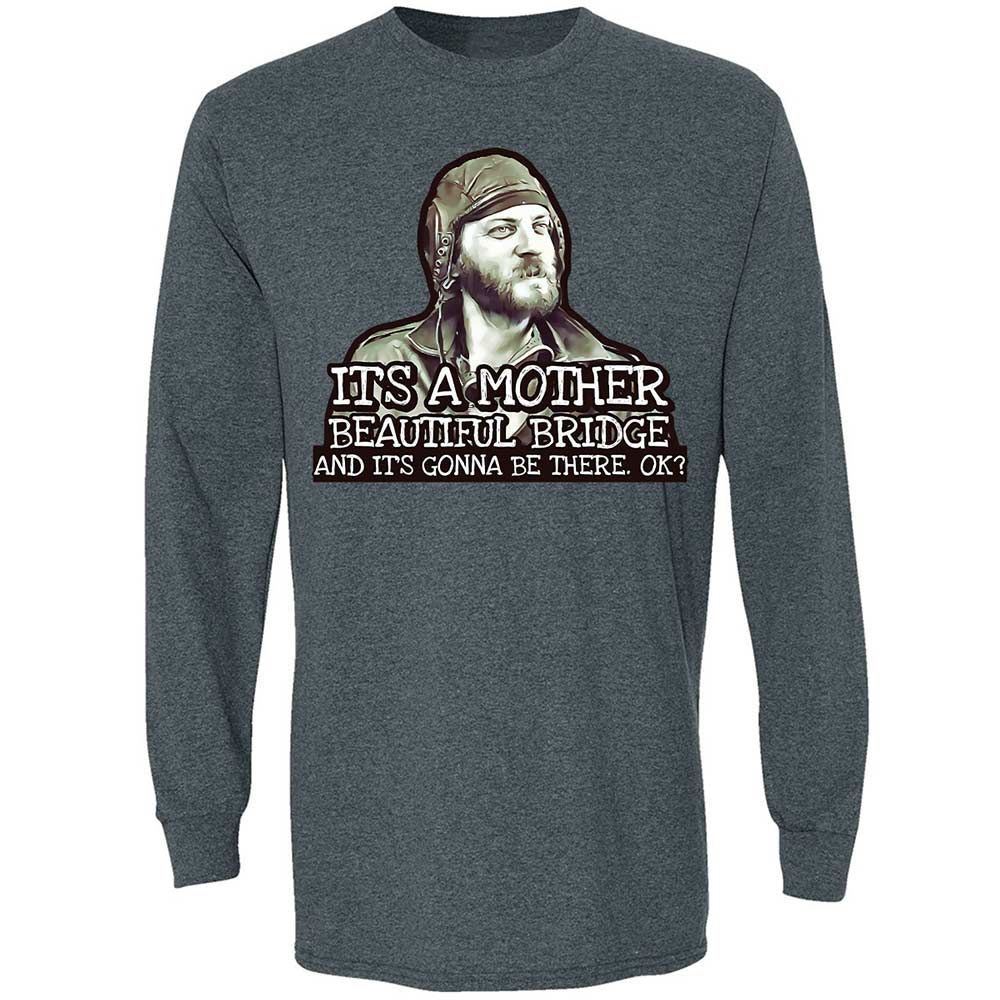 Long Sleeve T-Shirt - LUVKTDNF - Dark Heather - 15