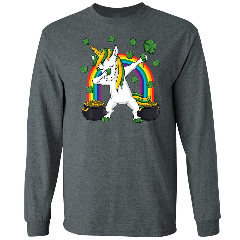 Long Sleeve T-Shirt - B6HWZQWL - Dark Heather - 15