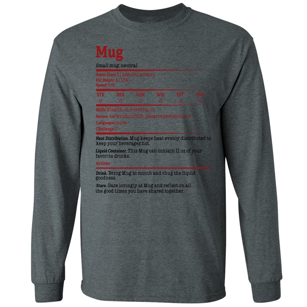 Long Sleeve T-Shirt - 72F8WKSM - Dark Heather - 15
