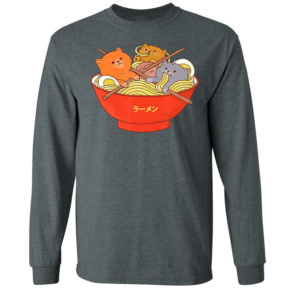 Long Sleeve T-Shirt - G89TFGZ7 - Dark Heather - 15