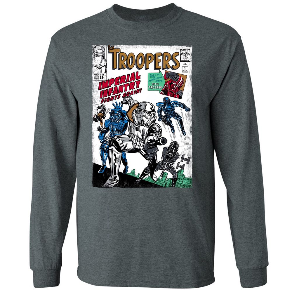 Long Sleeve T-Shirt - 48BLMHJ7 - Dark Heather - 15