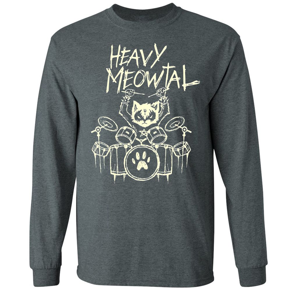 Long Sleeve T-Shirt - UZBQ9M31 - Dark Heather - 15