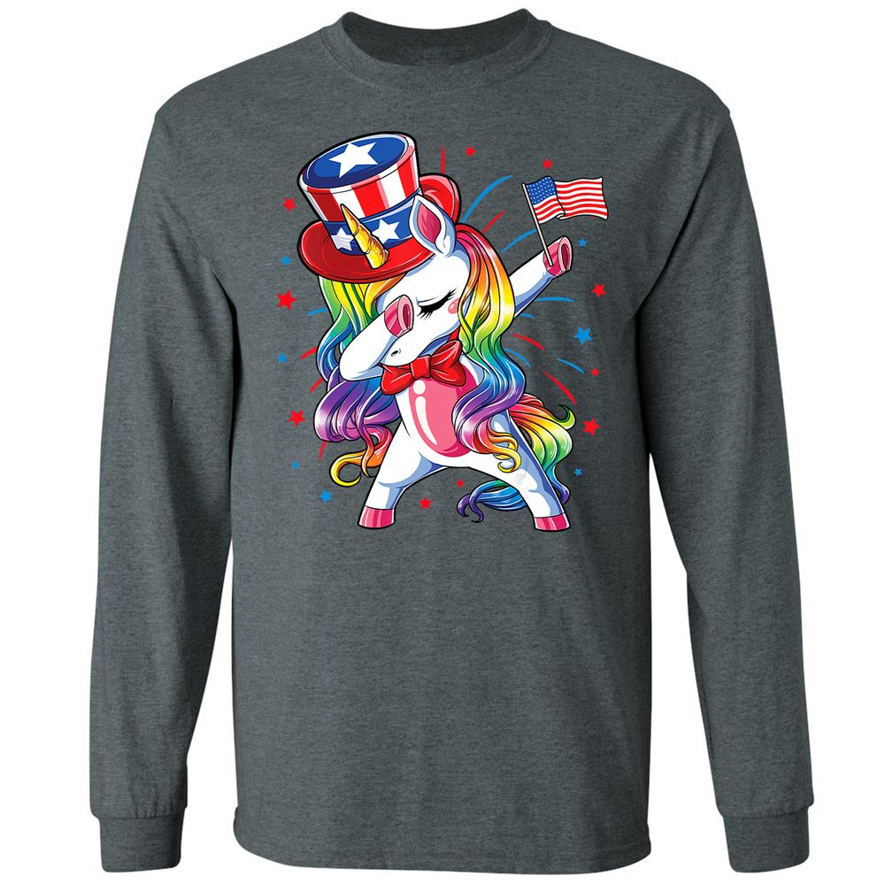 Long Sleeve T-Shirt - NAUXF7E3 - Dark Heather - 15