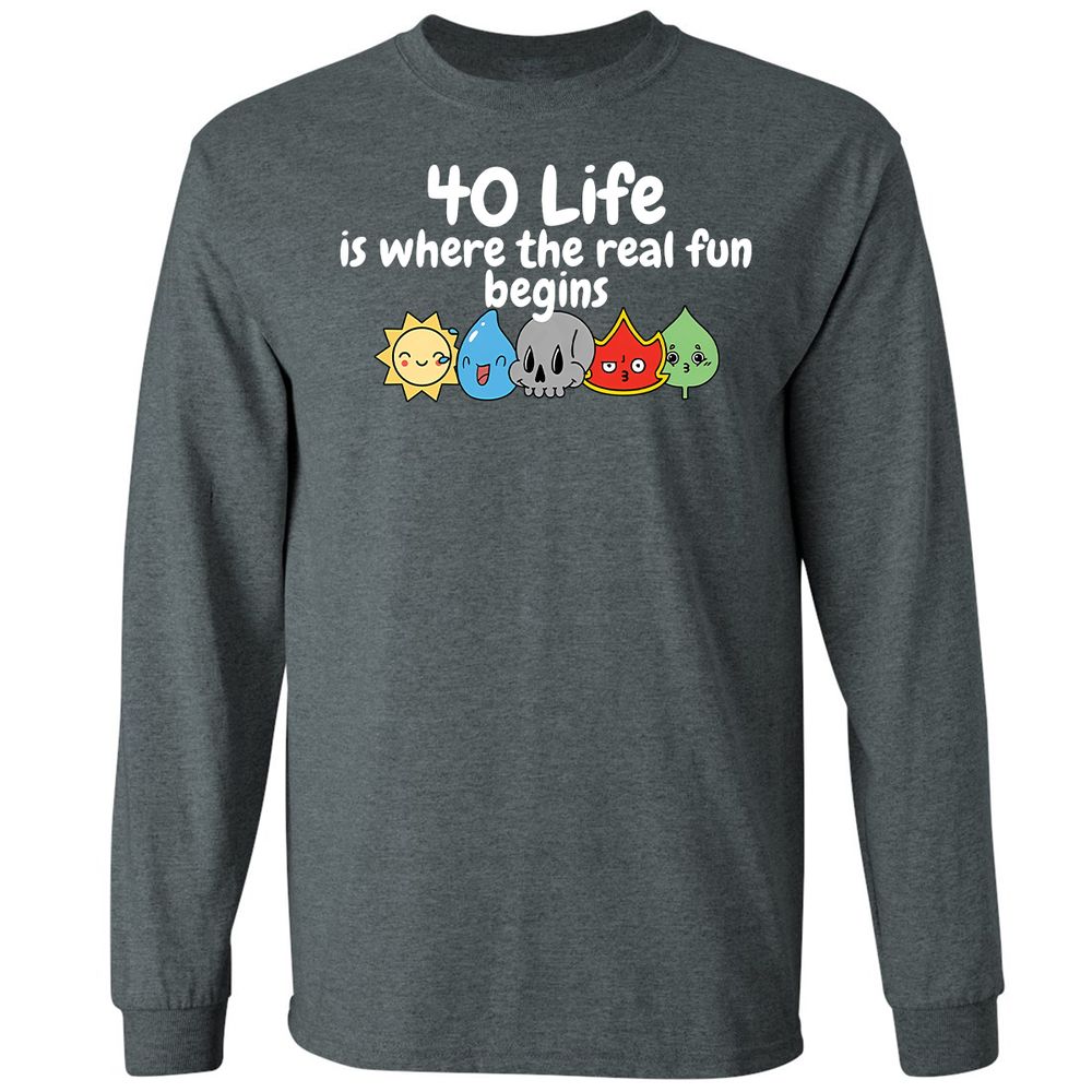 Long Sleeve T-Shirt - 1H3CDHEB - Dark Heather - 15