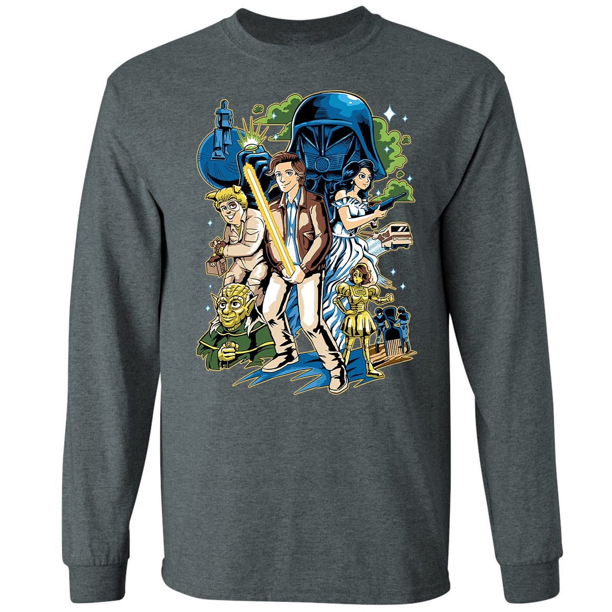 Long Sleeve T-Shirt - PW6U25DH - Dark Heather - 15