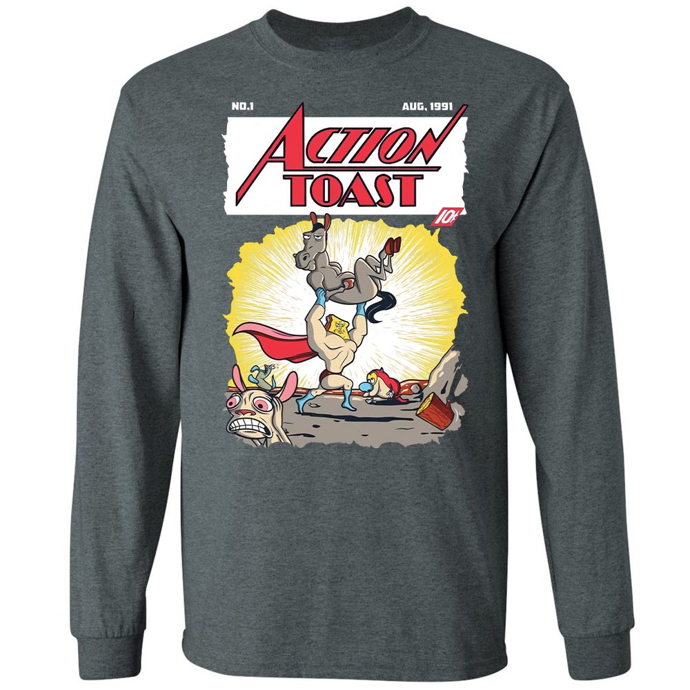 Long Sleeve T-Shirt - 69NGTHRT - Dark Heather - 15