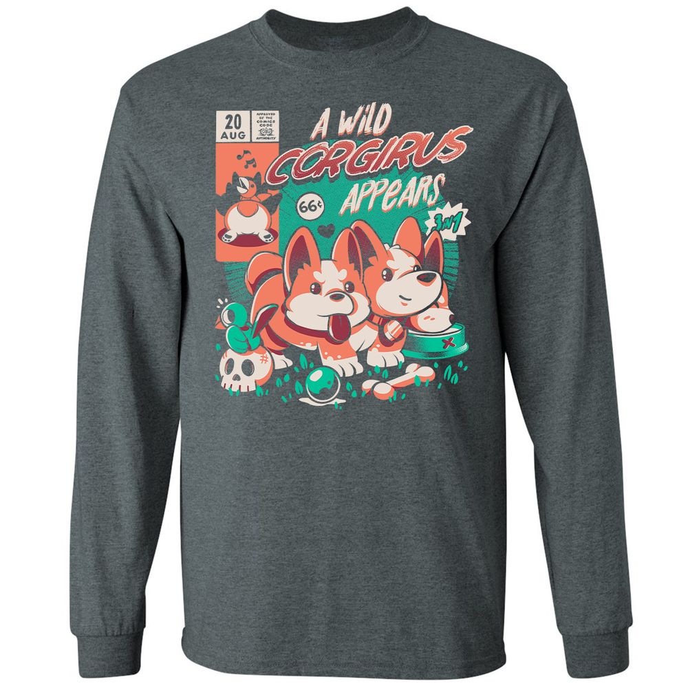 Long Sleeve T-Shirt - K7EAMQN4 - Dark Heather - 15