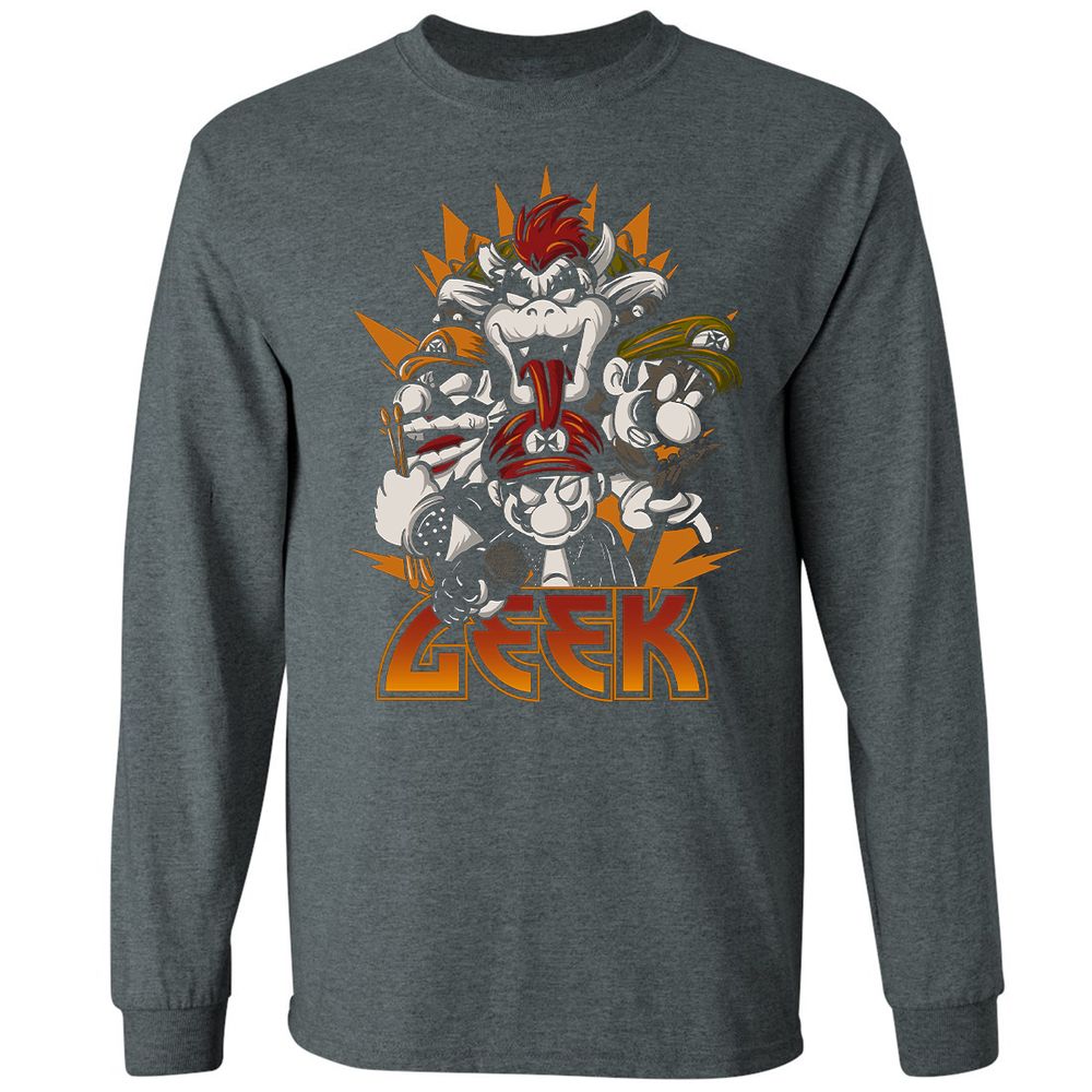 Long Sleeve T-Shirt - URPDFQ9F - Dark Heather - 15