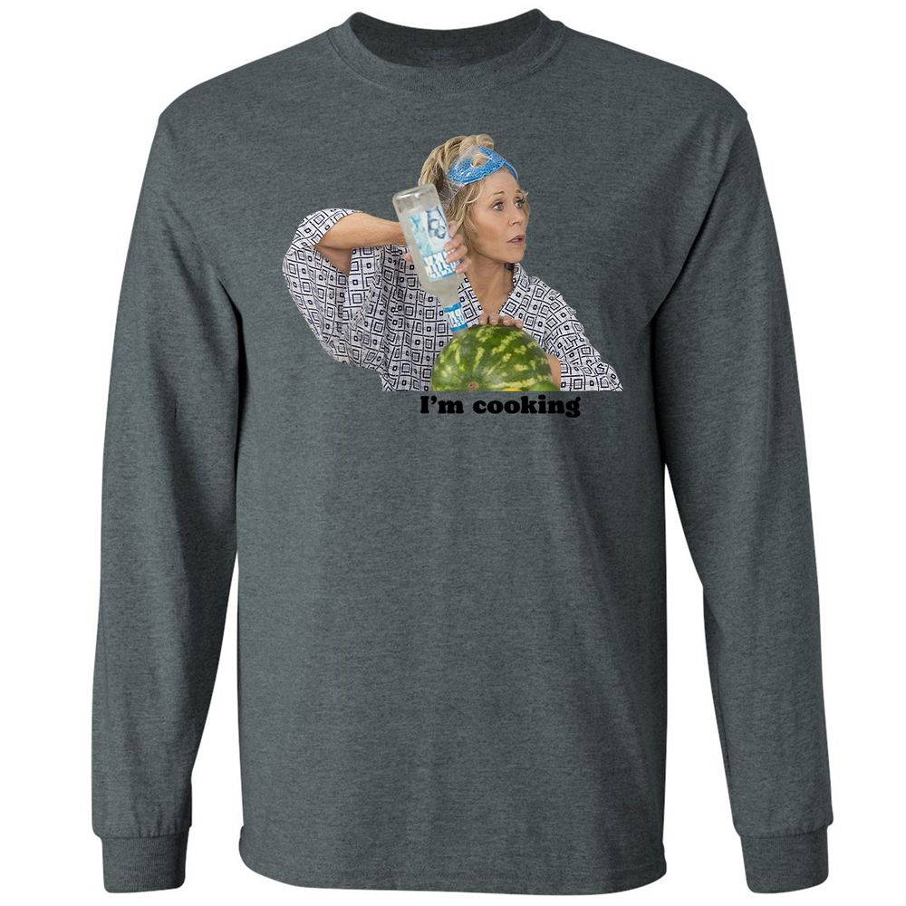 Long Sleeve T-Shirt - V64HWYN6 - Dark Heather - 15