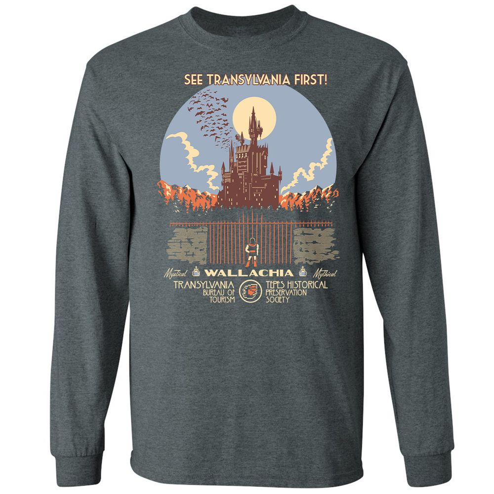 Long Sleeve T-Shirt - QWEKJ6XL - Dark Heather - 15