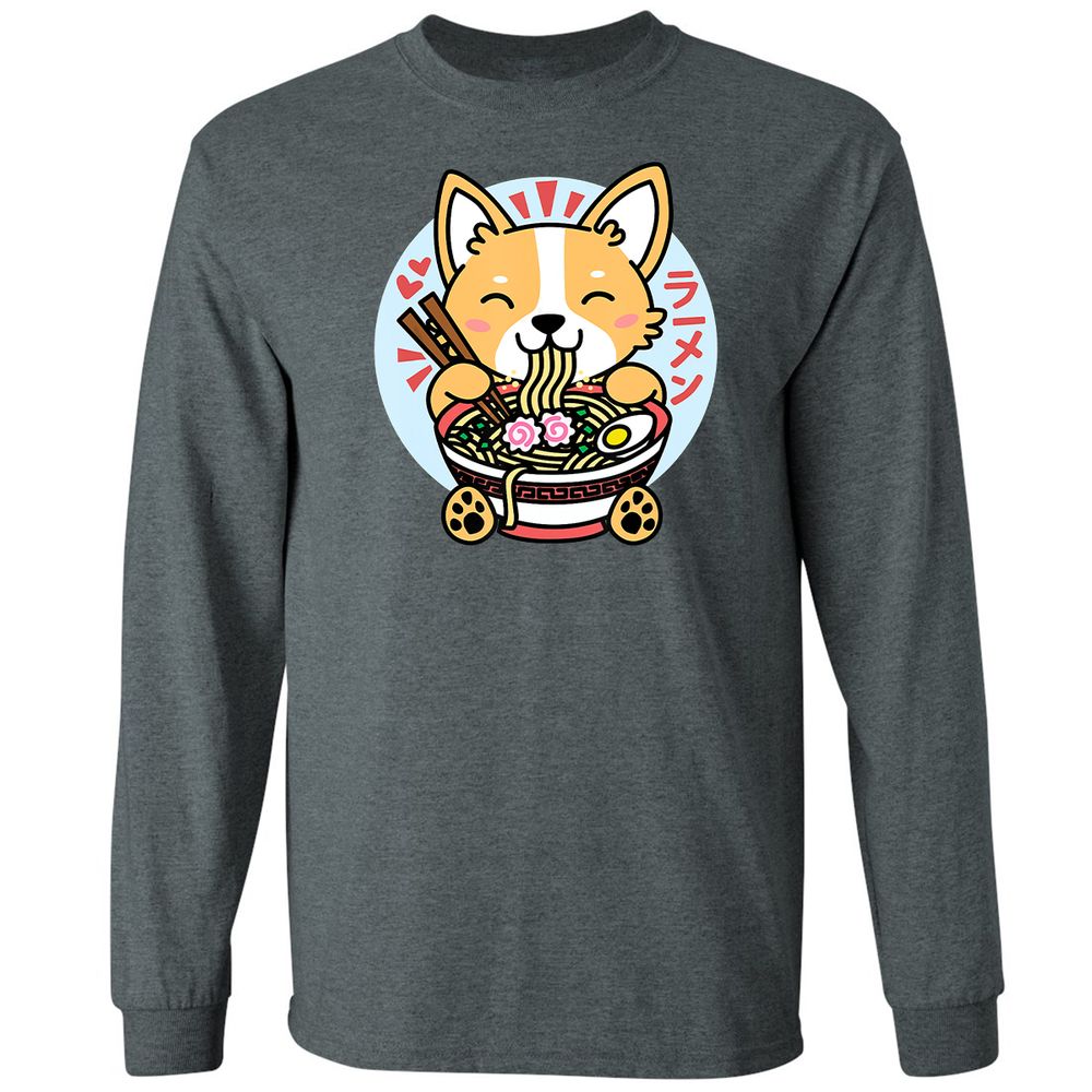 Long Sleeve T-Shirt - 3T7GFJZ7 - Dark Heather - 15
