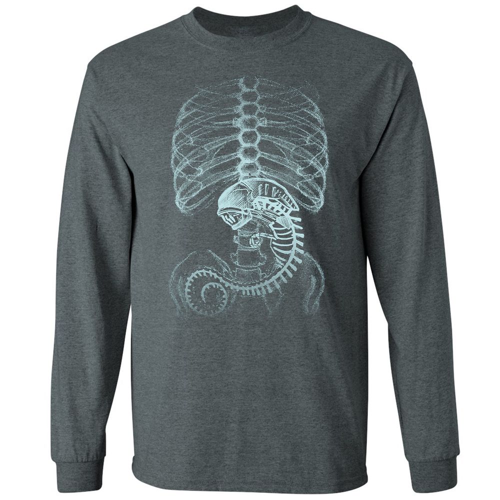 Long Sleeve T-Shirt - M89BJKB4 - Dark Heather - 15