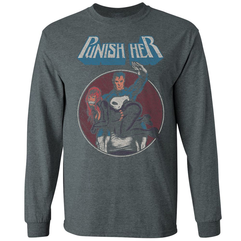 Long Sleeve T-Shirt - D7GXQ684 - Dark Heather - 15