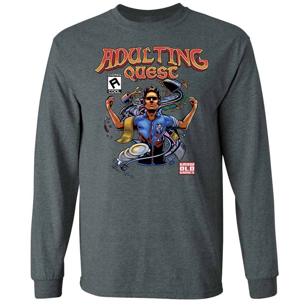 Long Sleeve T-Shirt - 1AYVURV1 - Dark Heather - 15