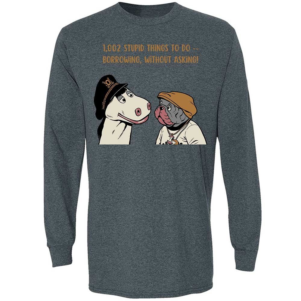 Long Sleeve T-Shirt - EM71BH8F - Dark Heather - 15