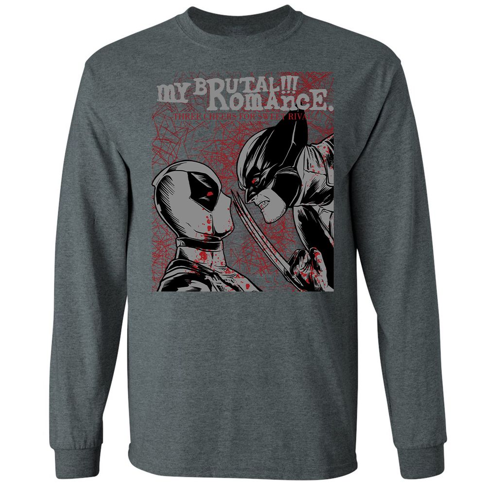 Long Sleeve T-Shirt - QDVQY1VC - Dark Heather - 15