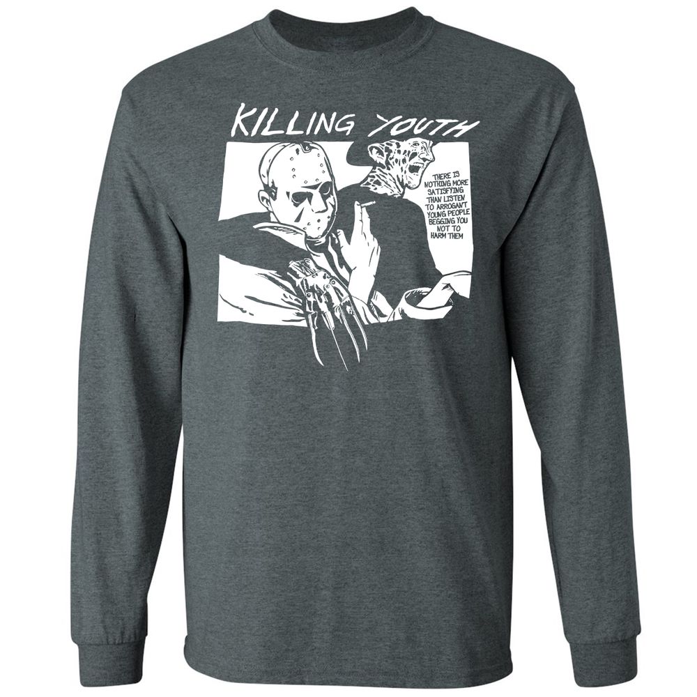 Long Sleeve T-Shirt - 8KT934H6 - Dark Heather - 15