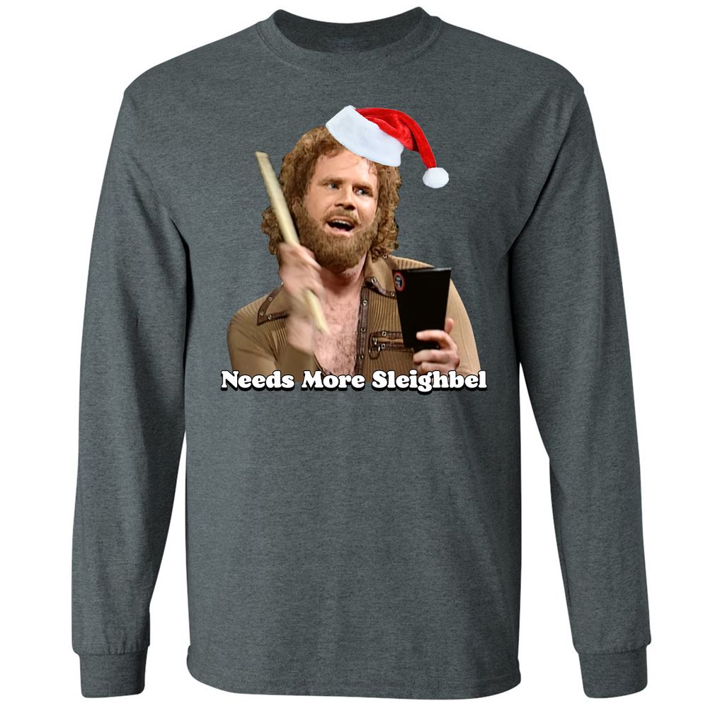 Needs More Sleighbel - Dark Heather - 15
