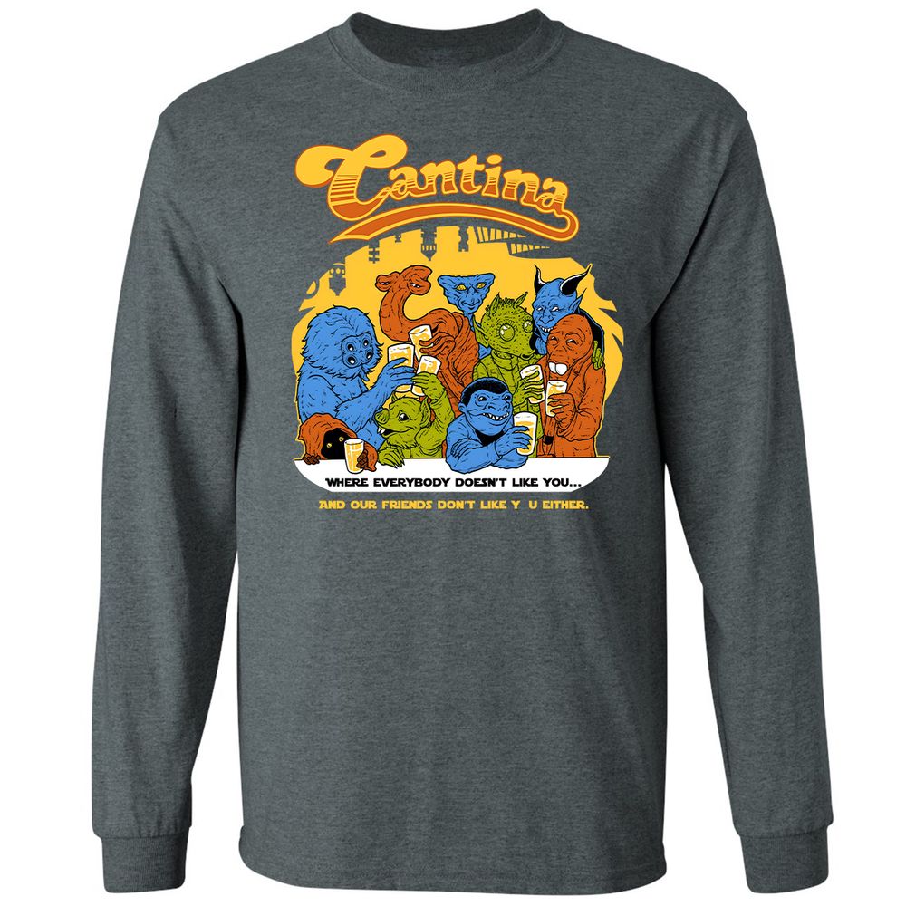 Long Sleeve T-Shirt - BWD7AEBQ - Dark Heather - 15