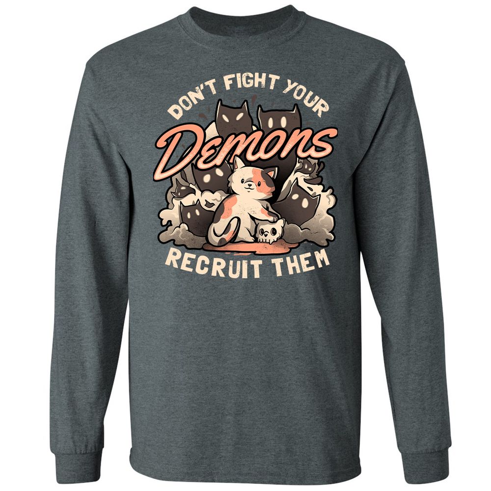 Long Sleeve T-Shirt - CJQBHRT6 - Dark Heather - 15