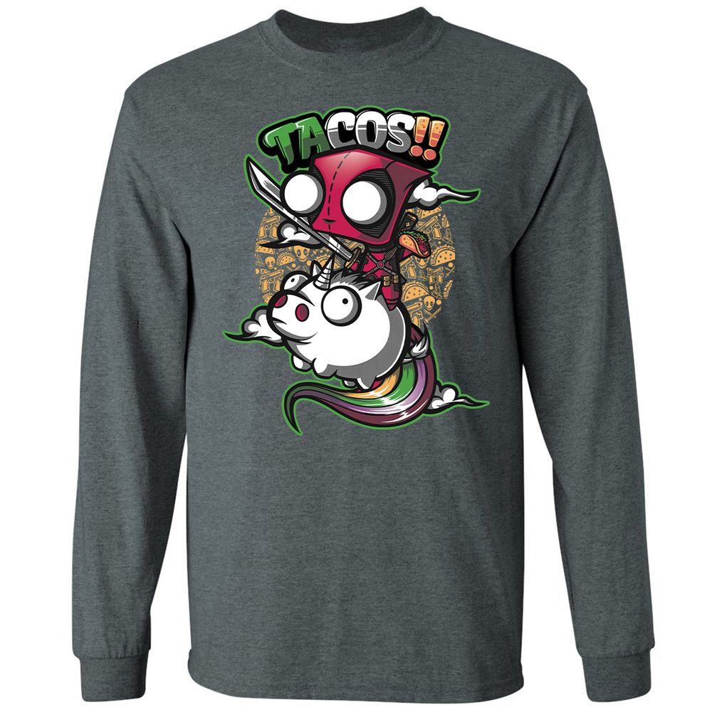 Long Sleeve T-Shirt - 1MUD555F - Dark Heather - 15