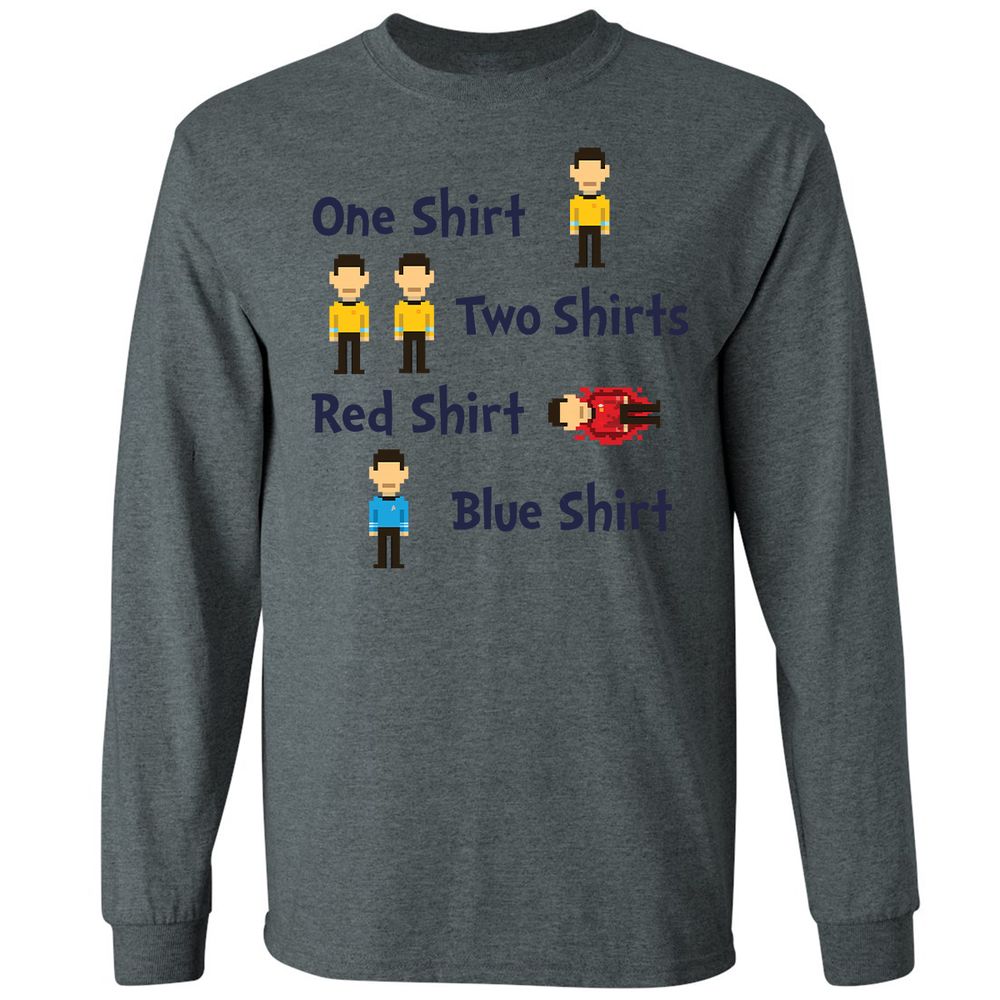 Red Shirt, Blue Shirt - Dark Heather - 15