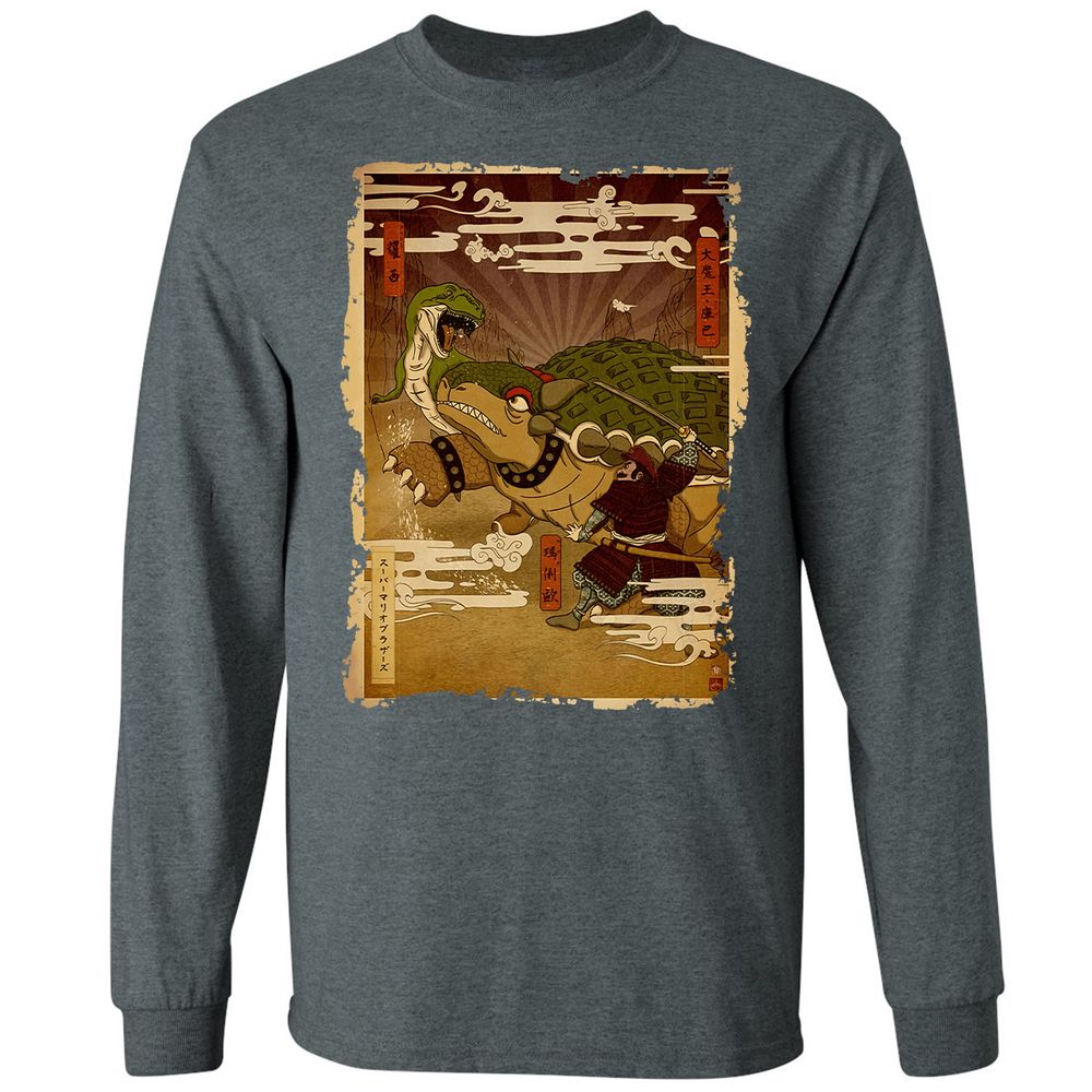 Long Sleeve T-Shirt - YGZP9CC4 - Dark Heather - 15