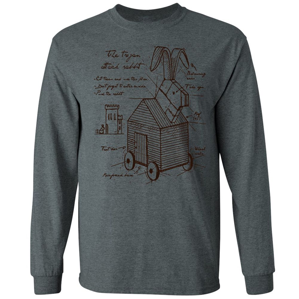 Long Sleeve T-Shirt - 8H9NA3BT - Dark Heather - 15