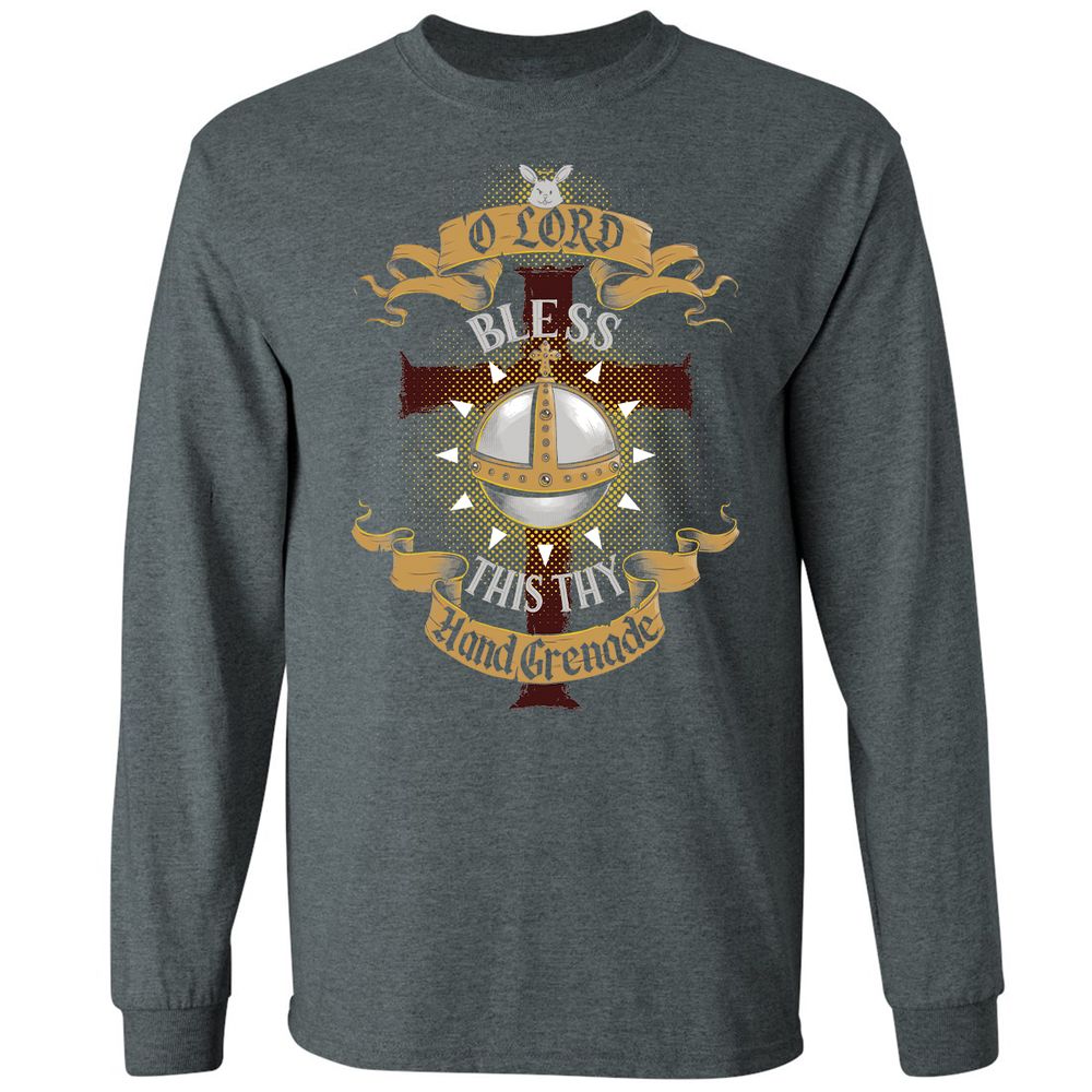 Long Sleeve T-Shirt - BYEQL2B8 - Dark Heather - 15