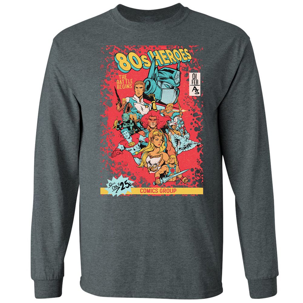 Long Sleeve T-Shirt - 8ZK34V5G - Dark Heather - 15