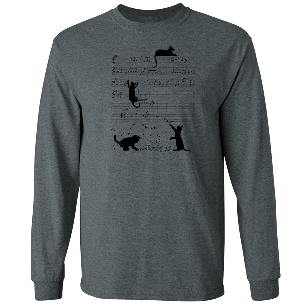 Long Sleeve T-Shirt - LNV4E8Z5 - Dark Heather - 15