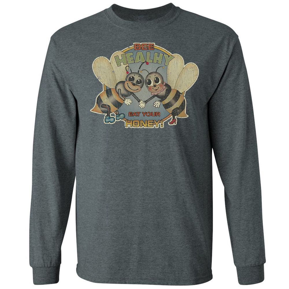 Bee Healthy Eat Your Honey - Dark Heather - 15
