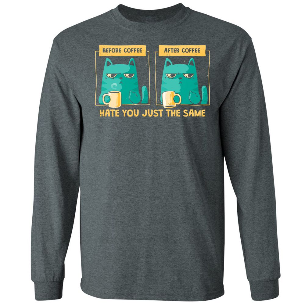 Long Sleeve T-Shirt - DQVXHY2U - Dark Heather - 15