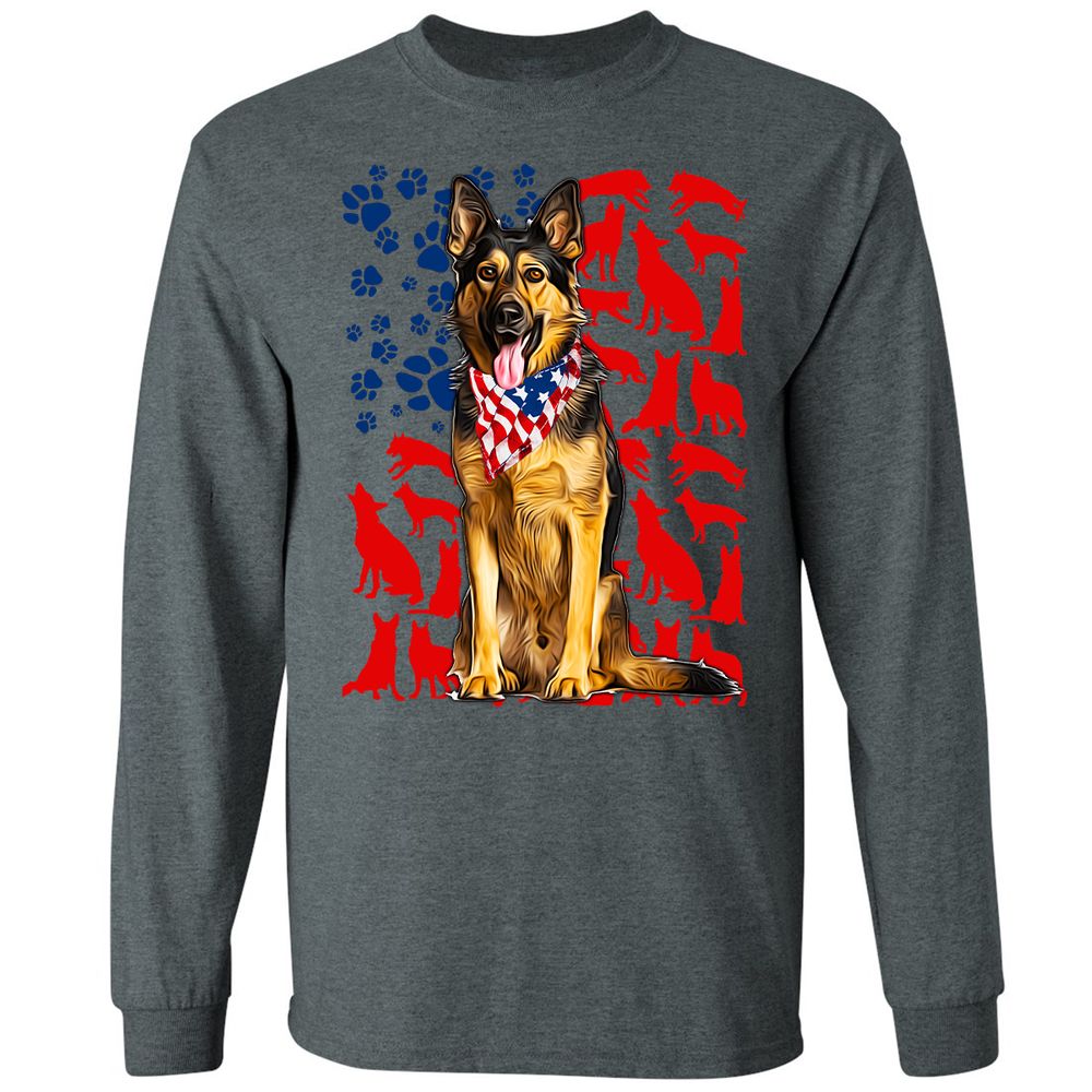 Long Sleeve T-Shirt - JUSGPTV1 - Dark Heather - 15