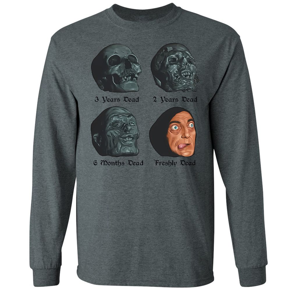 Long Sleeve T-Shirt - YHZ1VSPV - Dark Heather - 15